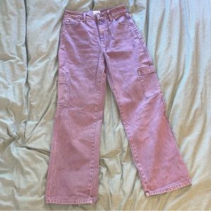 Purple cargo jeans